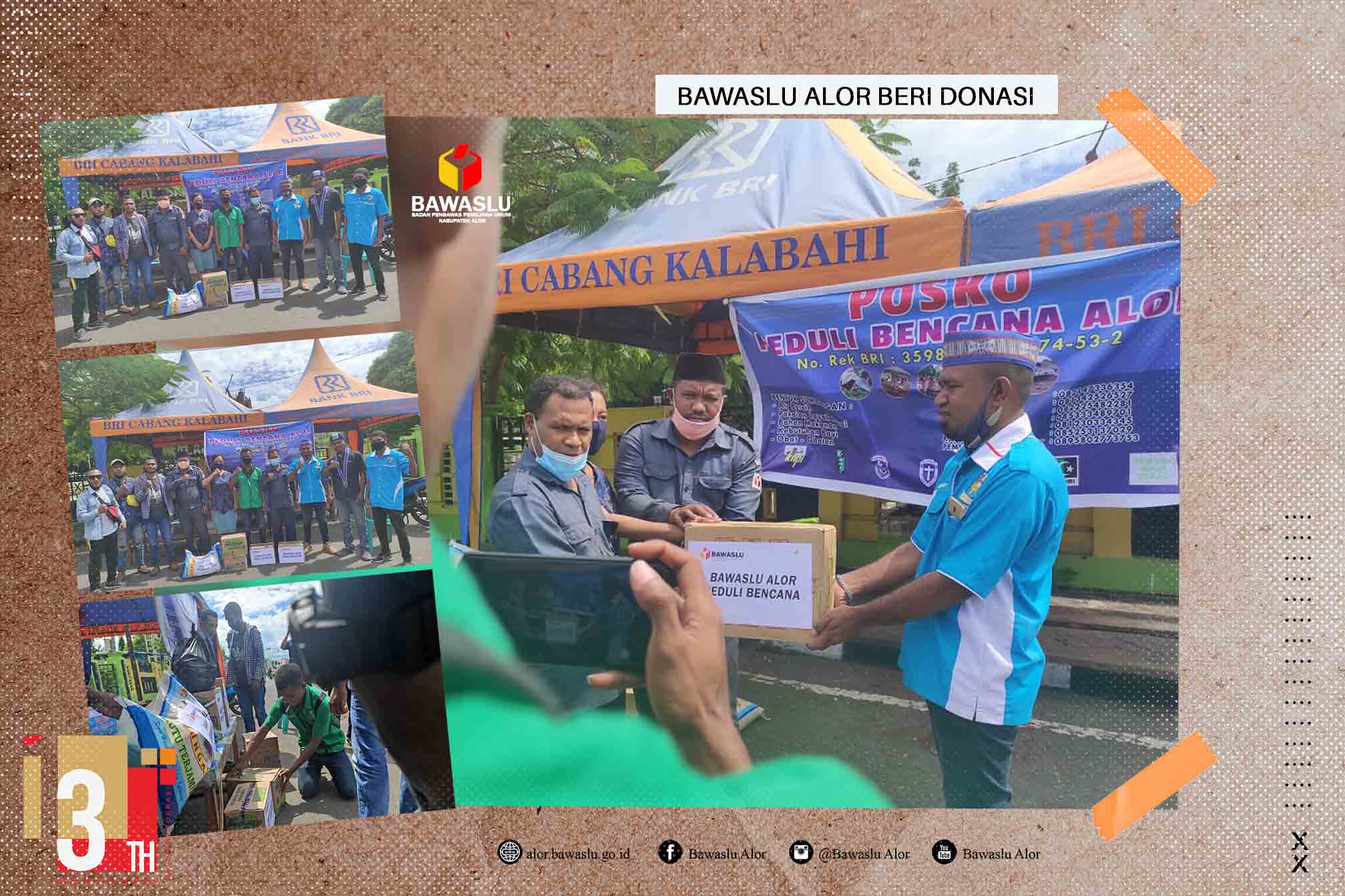 Bawaslu Alor Beri Donasi