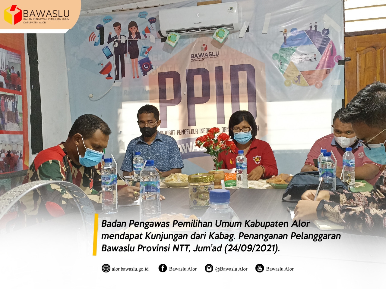 Pejabat Struktural Bawaslu NTT Datangi Bawaslu Kabupaten  Alor
