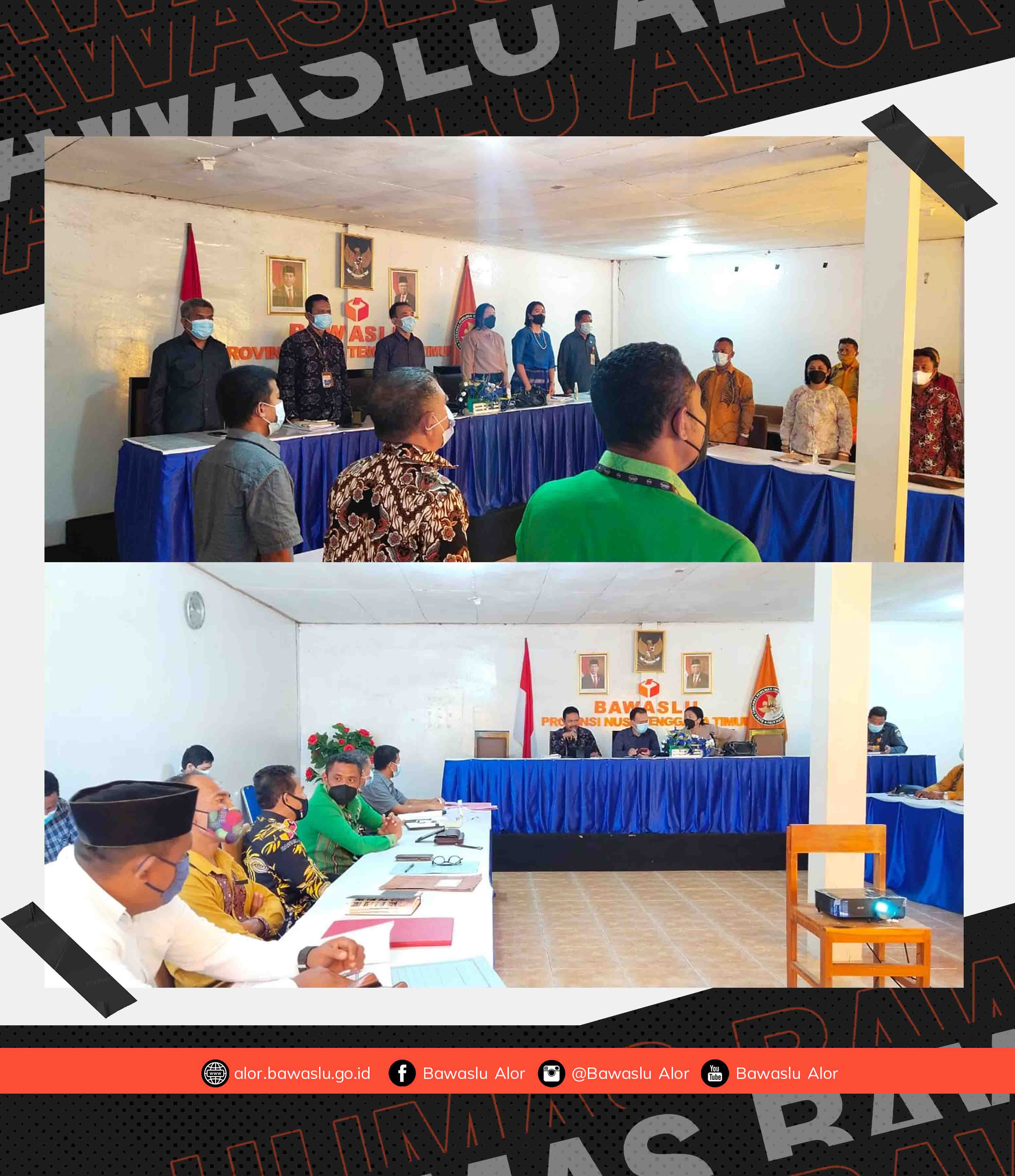 Bawaslu Alor Memenuhi Undangan Bawaslu Provinsi NTT