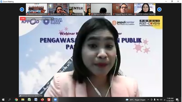 Pengawasan Pelayanan Publik Pasca Pandemi, KPPOD Gelar Webiner