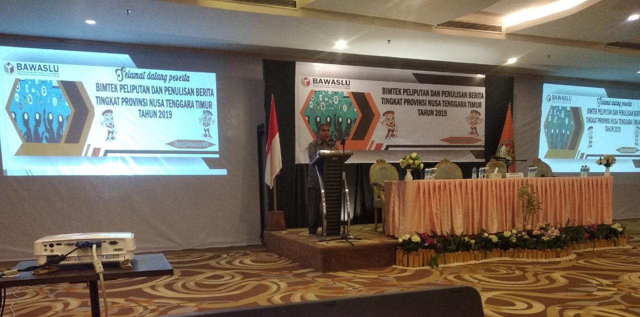 Bawaslu Kabupaten Alor Menghadiri Kegiatan Bimtek Peliputan Dan Penulisan Berita Tingkat Provinsi NTT.