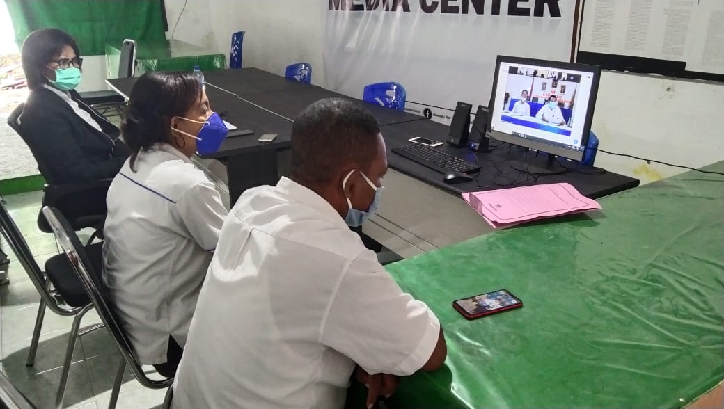 Korsek Dan BPP Bawaslu Alor Ikuti Rapat Pengelolaan Anggaran APBN 2021