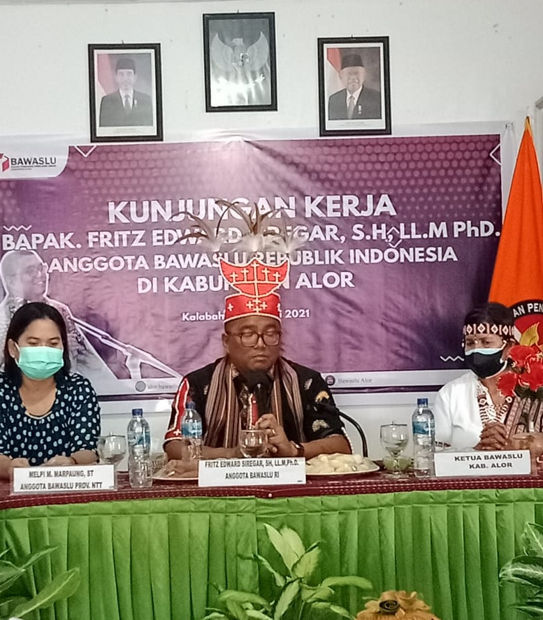 Kunjungan Kerja Anggota Bawaslu RI Ke Bawaslu Kab. Alor