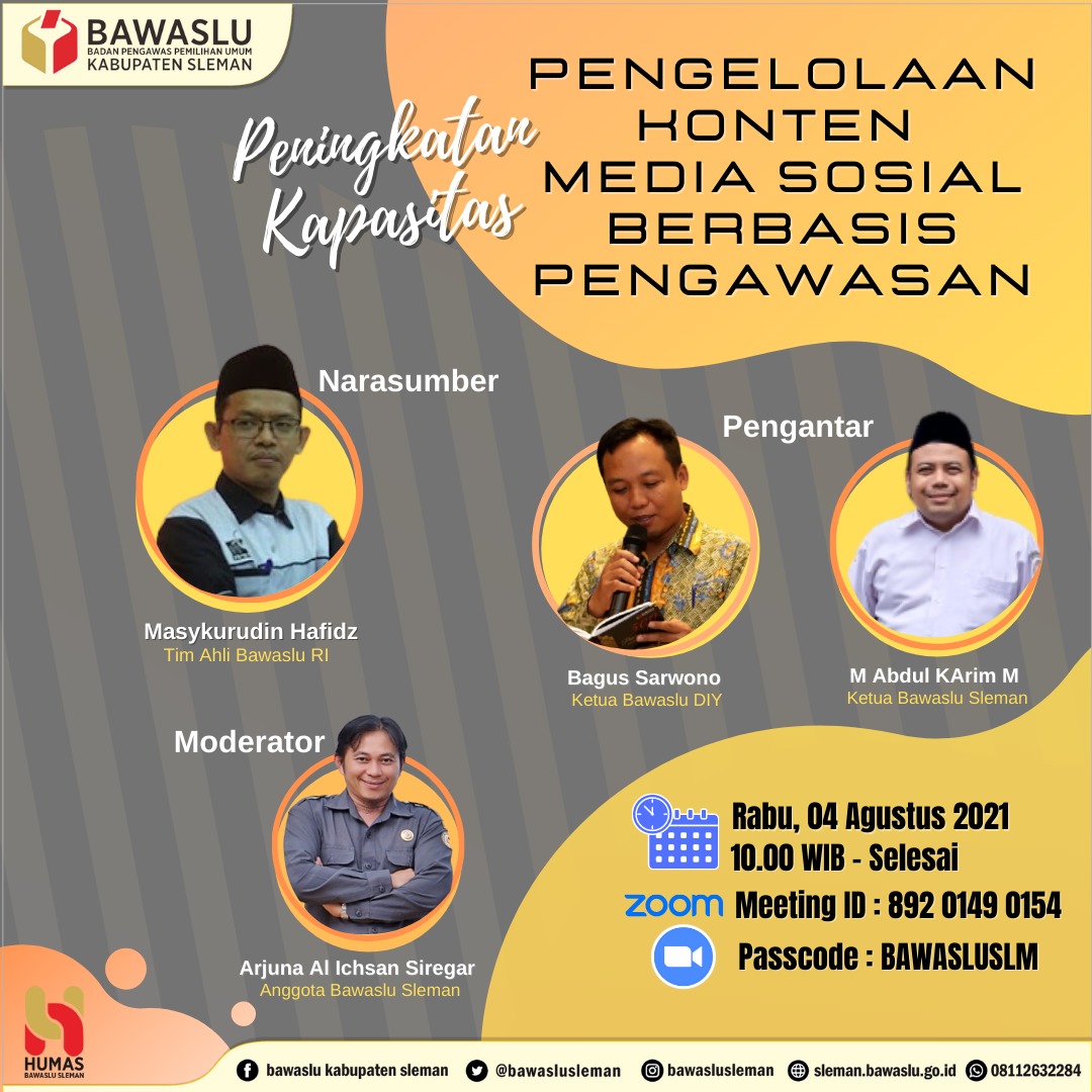 Pengelolaan Konten Media Sosial Berbasis Pengawasan