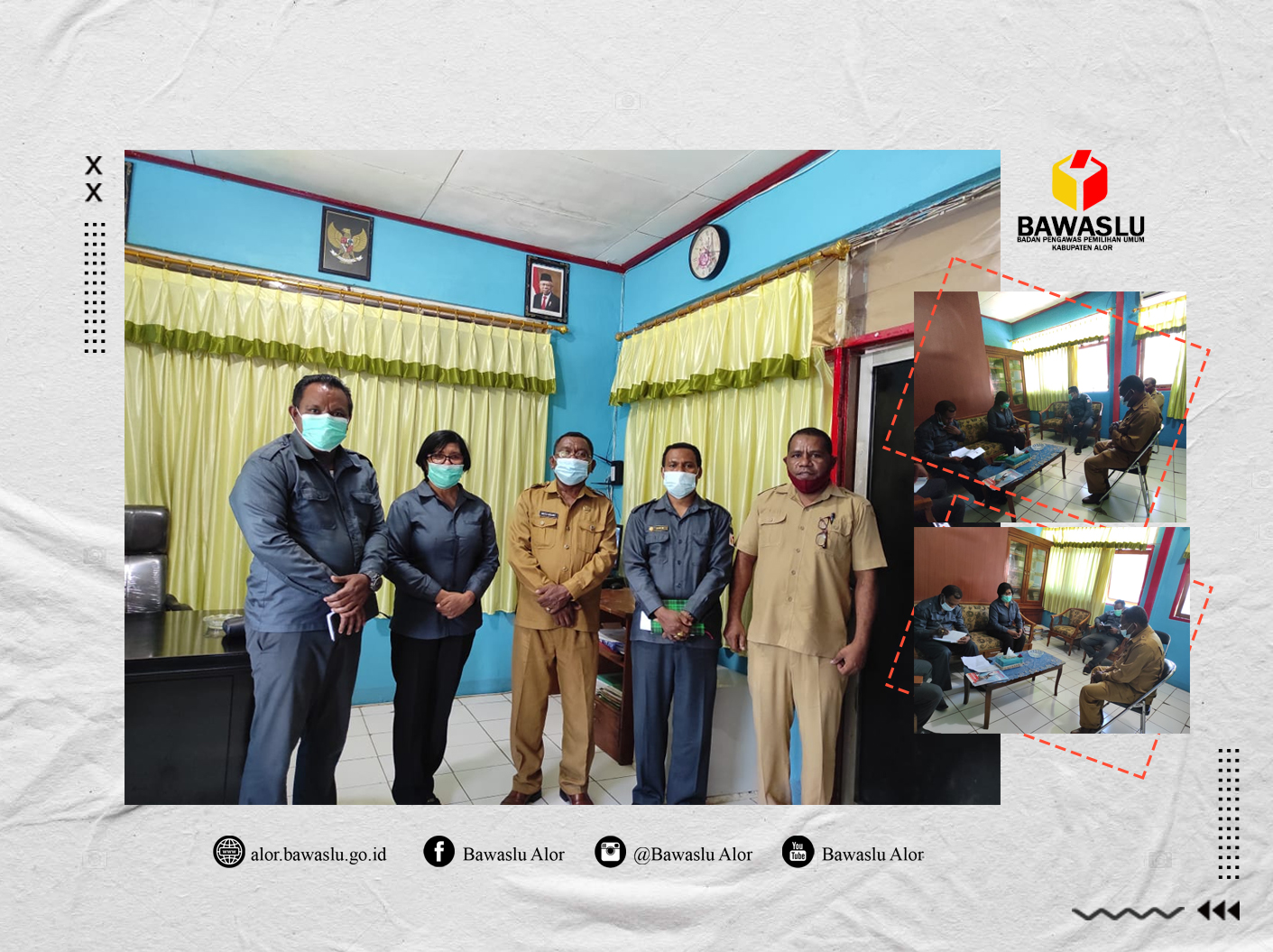 Bawaslu Alor Lakukan Kordinasi Ke- DisDukCapil Kab. Alor
