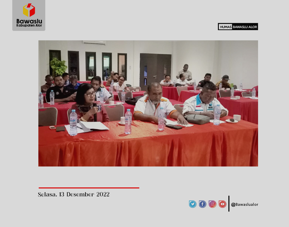 Tujuh Prinsip Penataan Dapil  dan Alokasi Kursi Pemilu Tahun 2024 di Kabupaten Alor