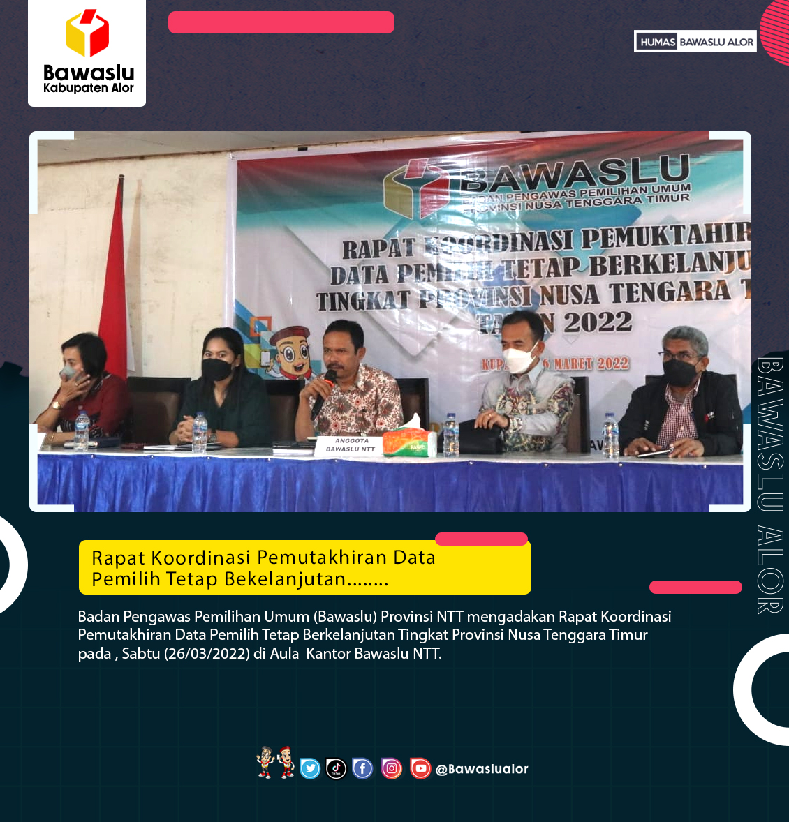 Pengawasan DPB Mengurai Persoalan Data Pemilih Tahun 2024