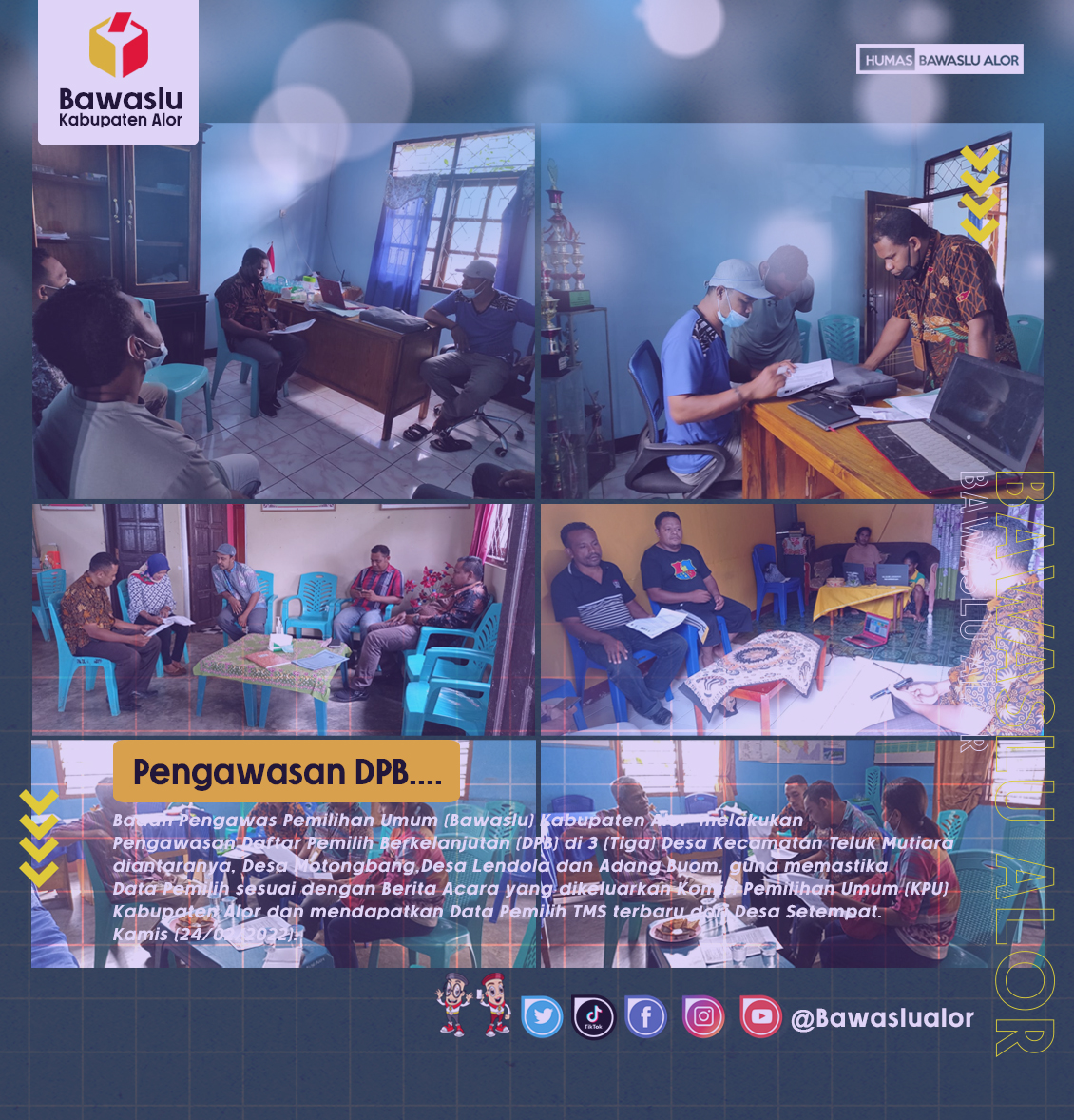 DPB, Bawaslu Kabupaten Alor Siapkan Langkah Pengawasan