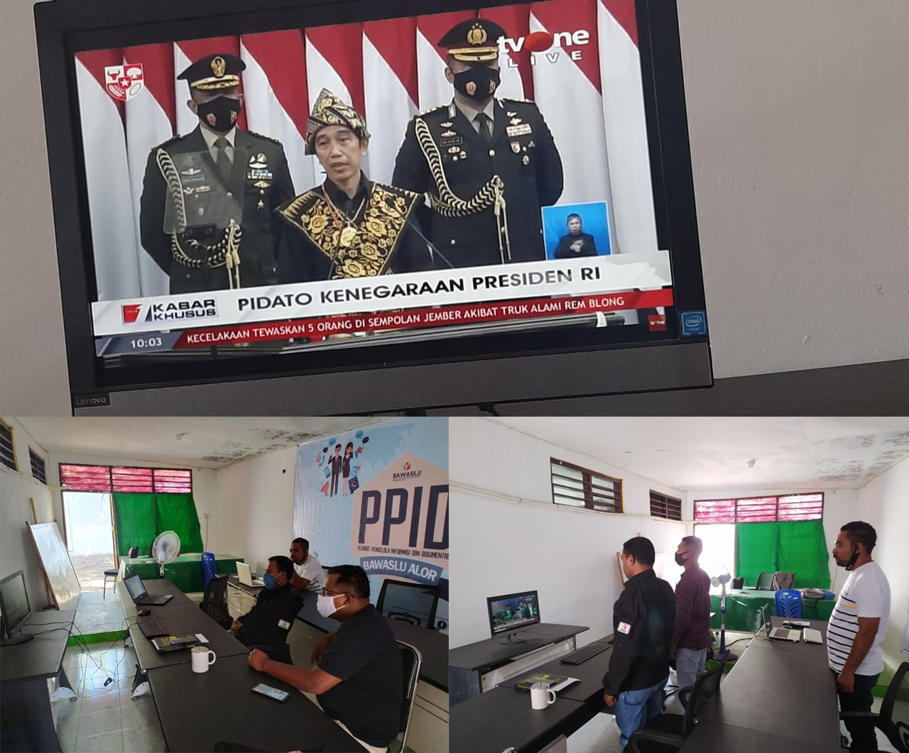 Anggota Bawaslu Kab. Alor  Turut Serta Dalam Sidang MPR Tahun 2020
