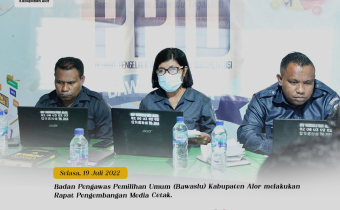 Bawasu Alor Lakukan Rapat Pengembangan Media Cetak
