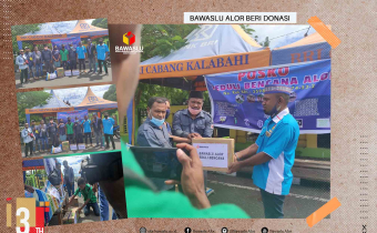 Bawaslu Alor Beri Donasi