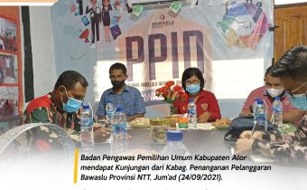 Pejabat Struktural Bawaslu NTT Datangi Bawaslu Kabupaten  Alor