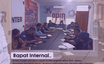 Awali Tahun 2022 Bawaslu Alor Gelar Rapat Internal