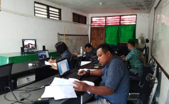 Bawaslu Kabupaten Alor mengikuti rapat konsolidasi Nasional Penegakan Hukum Pemilu Menuju Era New Normal
