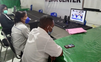 Korsek Dan BPP Bawaslu Alor Ikuti Rapat Pengelolaan Anggaran APBN 2021