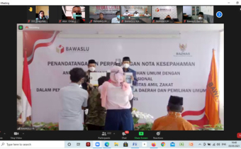 Bawaslu RI Teken MoU Dengan Baznas