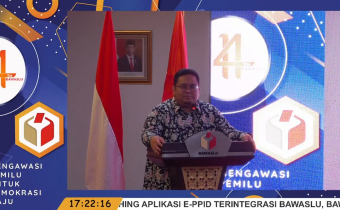 LAUNCHING APLIKASI E-PPID TERINTEGRASI BAWASLU, BAWASLU PROVINSI DAN BAWASLU KABUPATEN/KOTA