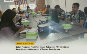 Deran: Upgrade Pengetahuan, dan Pemahaman Layanan Kehumasan Jajaran Bawaslu Alor