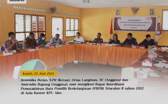 Bawaslu Alor Mengawasi Pemutakhiran Daftar Pemilih Berkelanjutan Triwulan II