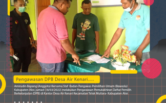 Amirudin Bapang : Ikhtiar Bawaslu Menjaga Data Pemilih